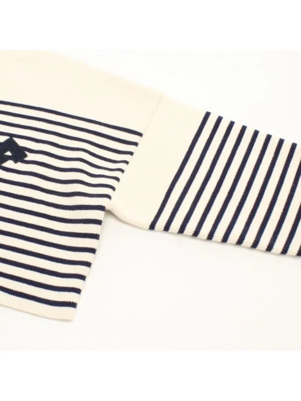 Celine Beau Dark Lopped Sweater Logo Patch Knit
